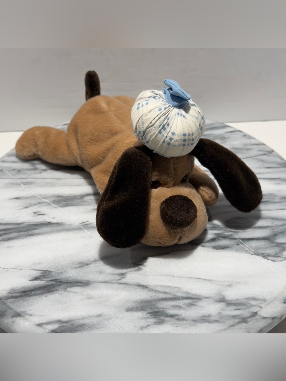 vintage Russ Berrie Under the Weather Get Well Hound Dog Plush